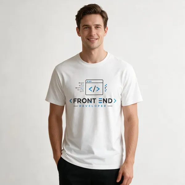 White_Frontend_Crew_Neck_T_Shirt