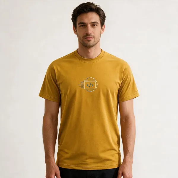 Yellow_Frontend_Vertical_Dual_Graphics_Crew_Neck_T_Shirt