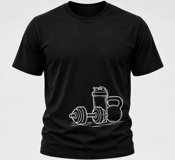 Black_Gym_Equipments_Crew_Neck_T_Shirt