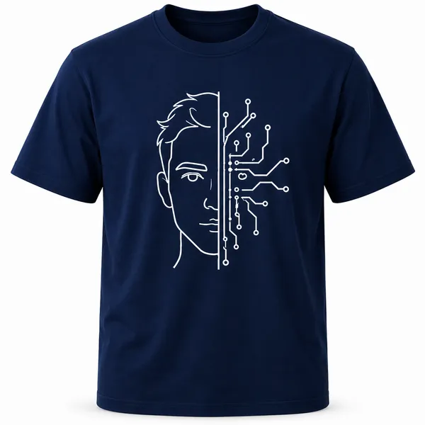 Navy_Blue_Half_Human_Half_Machine_Crew_Neck_T_Shirt