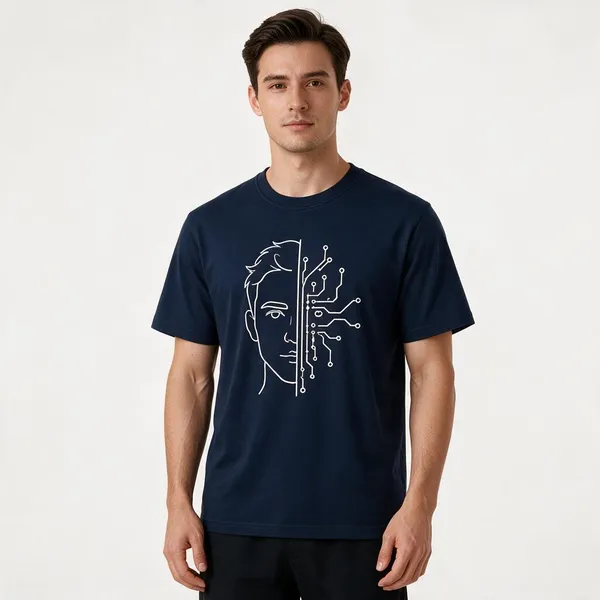 Navy_Blue_Half_Human_Half_Machine_Crew_Neck_T_Shirt