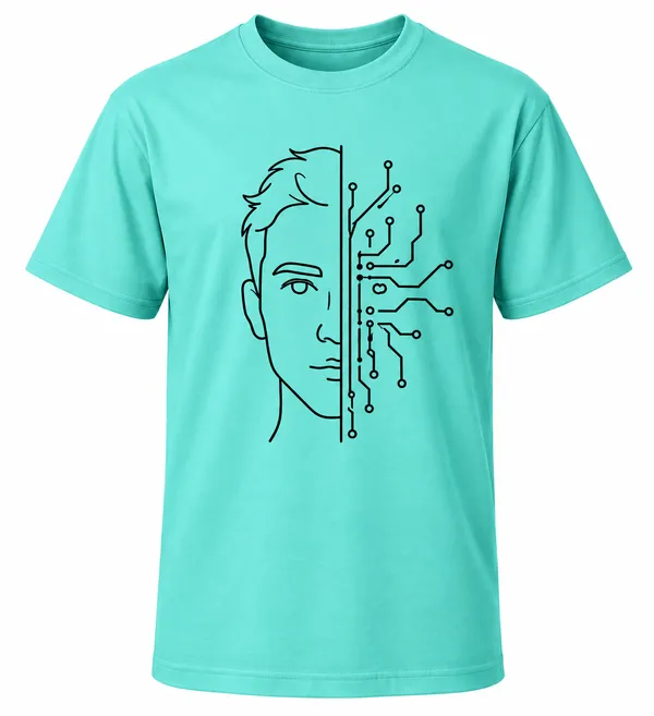 Aqua_Half_Human_Half_Machine_Crew_Neck_T_Shirt