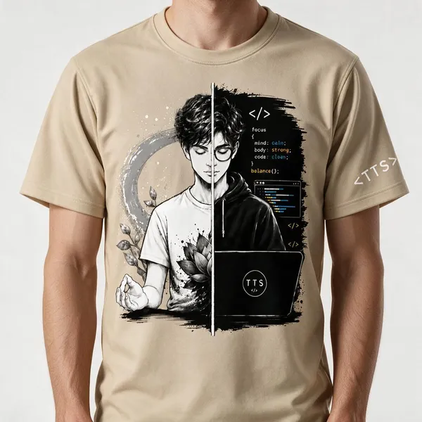 Beige_He_Meditechs_Crew_Neck_T_Shirt