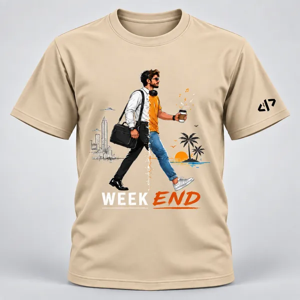 Beige_He_Transitions_Crew_Neck_T_Shirt