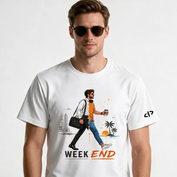 White_He_Transitions_Crew_Neck_T_Shirt