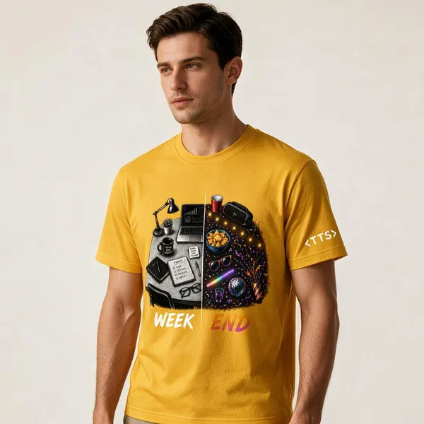 Yellow_Hybrid_Table_Crew_Neck_T_Shirt
