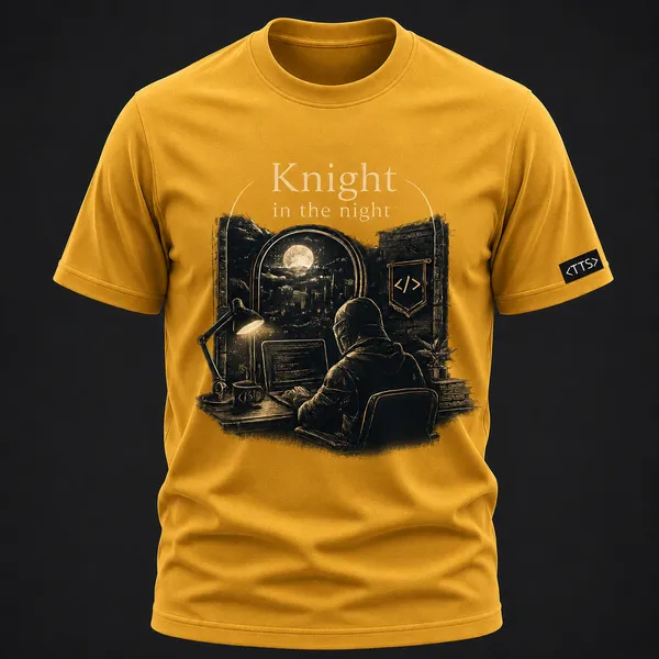 Yellow_Knight_In_The_Night_Crew_Neck_T_Shirt