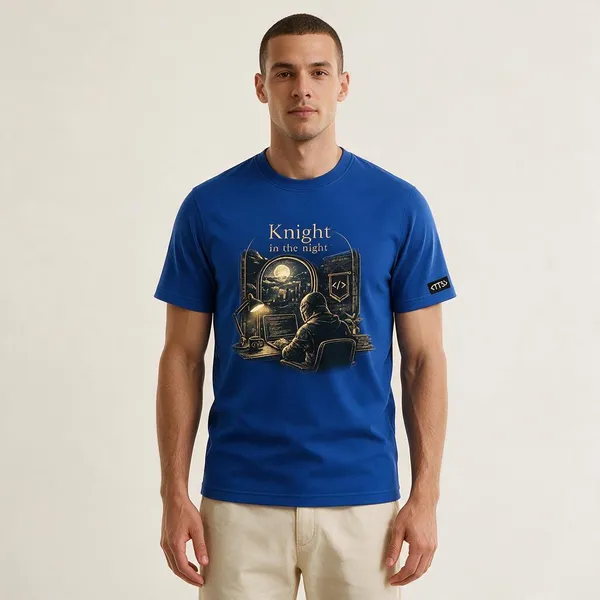 Royal_Blue_Knight_In_The_Night_Crew_Neck_T_Shirt