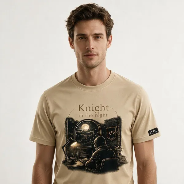 Beige_Knight_In_The_Night_Crew_Neck_T_Shirt