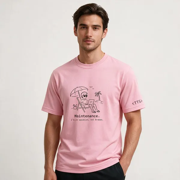 Pink_Maintenance_Mode_Crew_Neck_T_Shirt