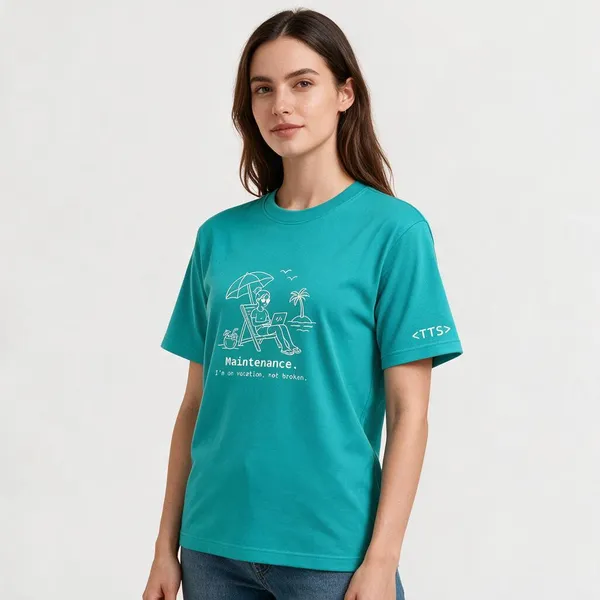 Aqua_Maintenance_Mode_Woman_Crew_Neck_T_Shirt