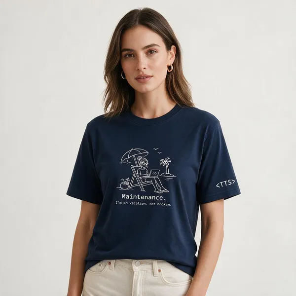 Navy_Blue_Maintenance_Mode_Woman_Crew_Neck_T_Shirt