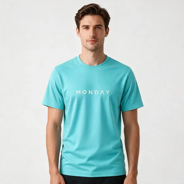 Aqua_Monday_Typography_Crew_Neck_T_Shirt