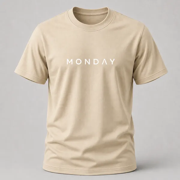 Beige_Monday_Typography_Crew_Neck_T_Shirt