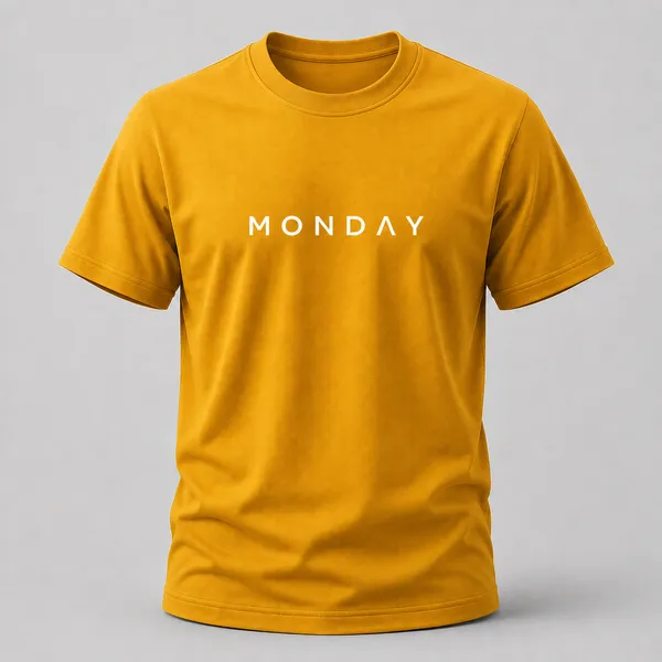 Yellow_Monday_Typography_Crew_Neck_T_Shirt