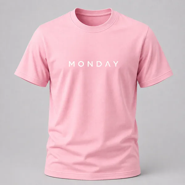 Pink_Monday_Typography_Crew_Neck_T_Shirt