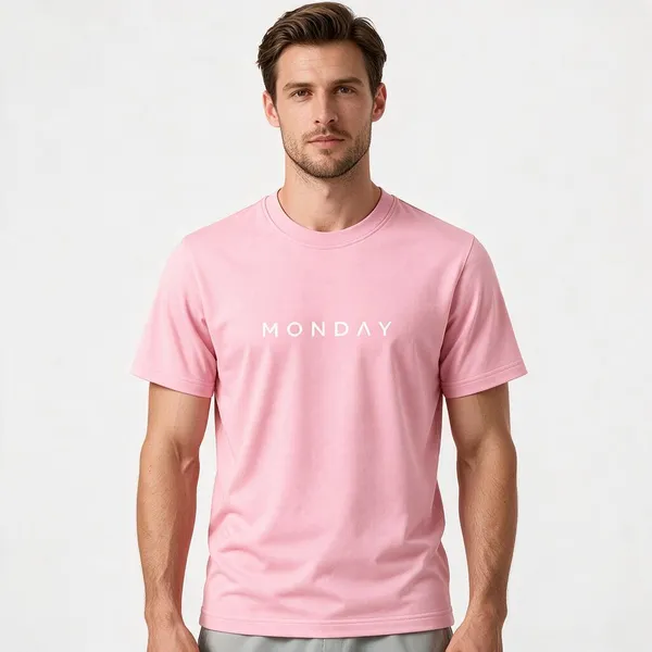 Pink_Monday_Typography_Crew_Neck_T_Shirt