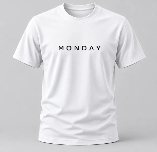 White_Monday_Typography_Crew_Neck_T_Shirt