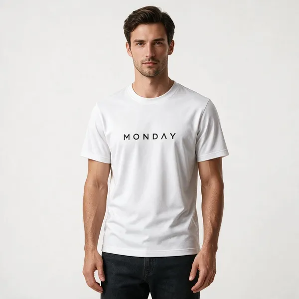 White_Monday_Typography_Crew_Neck_T_Shirt
