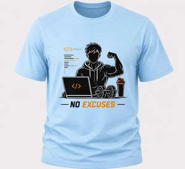 Sky_Blue_No_Excuses_Crew_Neck_T_Shirt