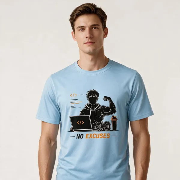 Sky_Blue_No_Excuses_Crew_Neck_T_Shirt