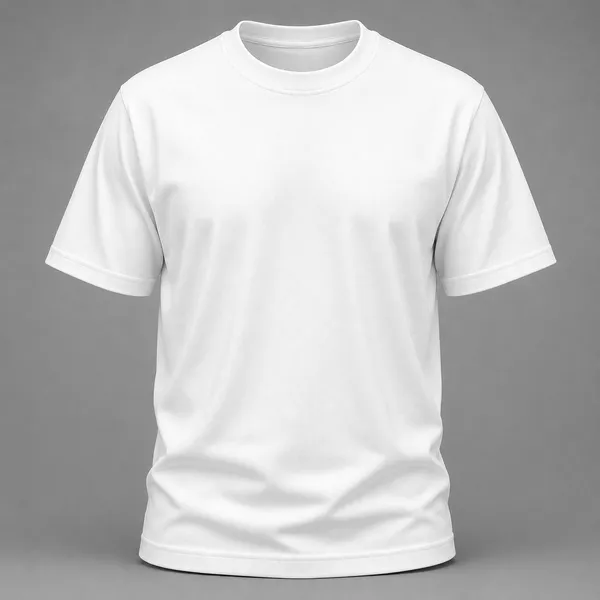 White_Plain_Crew_Neck_T_Shirt