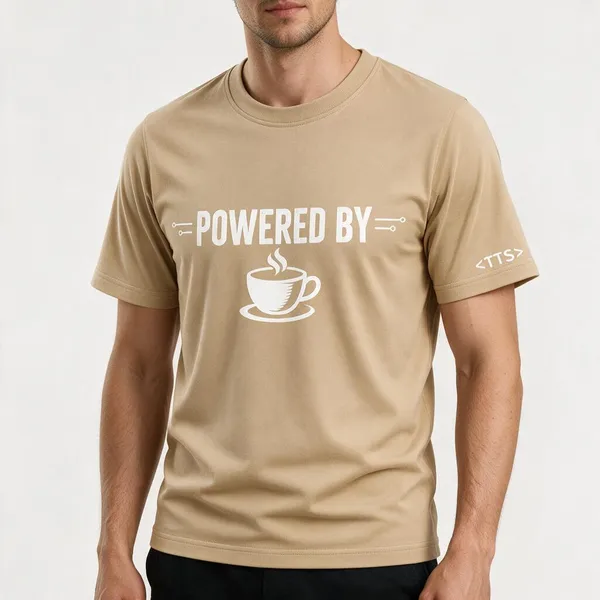 Beige_Powered_By_Coffee_Crew_Neck_T_Shirt