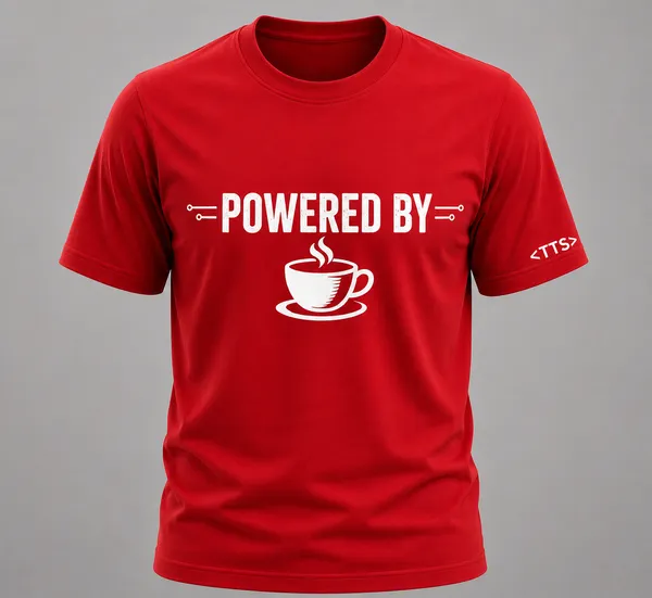 Red_Powered_By_Coffee_Crew_Neck_T_Shirt