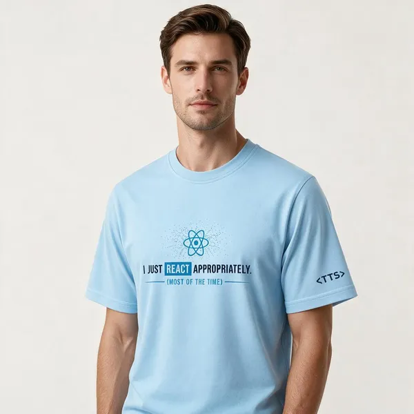 Sky_Blue_React_Developer_Crew_Neck_T_Shirt