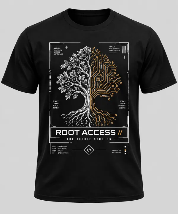 Black_Root_Access_Crew_Neck_T_Shirt