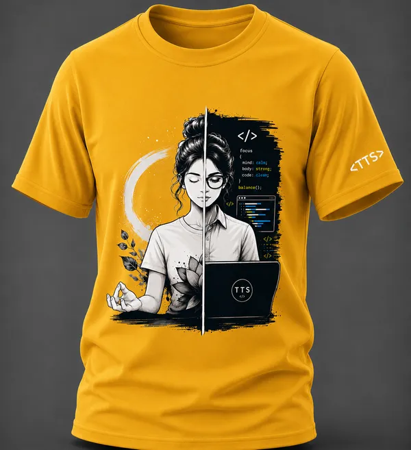 Yellow_She_Meditechs_Crew_Neck_T_Shirt