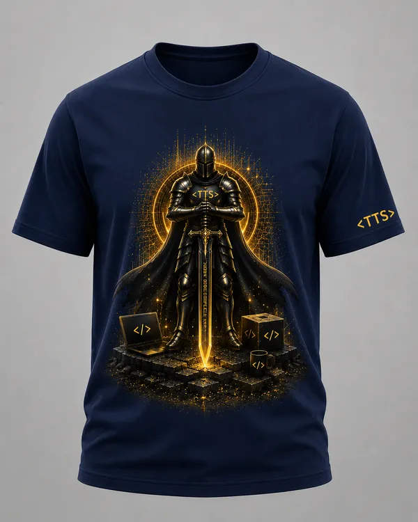 Navy_Blue_Standing_Knight_Crew_Neck_T_Shirt