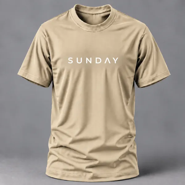 Beige_Sunday_Typography_Crew_Neck_T_Shirt