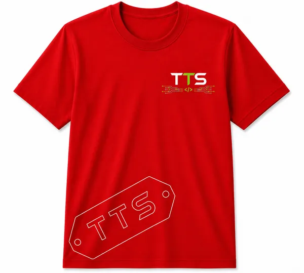 Red_Tts_Tag_Crew_Neck_T_Shirt