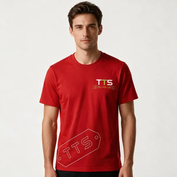 Red_Tts_Tag_Crew_Neck_T_Shirt