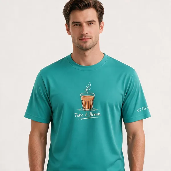 Aqua_Tea_Break_Crew_Neck_T_Shirt