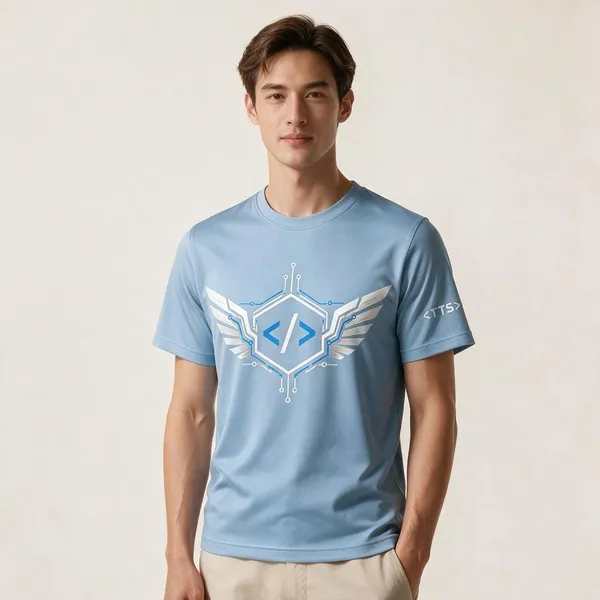 Sky_Blue_Techie_Got_Wings_Crew_Neck_T_Shirt