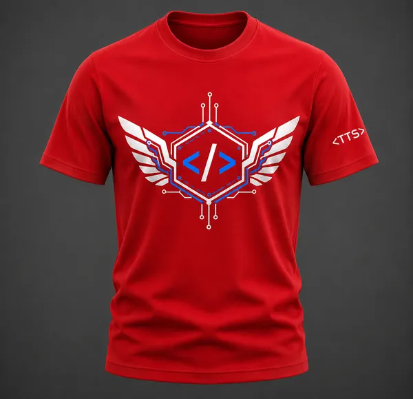 Red_Techie_Got_Wings_Crew_Neck_T_Shirt