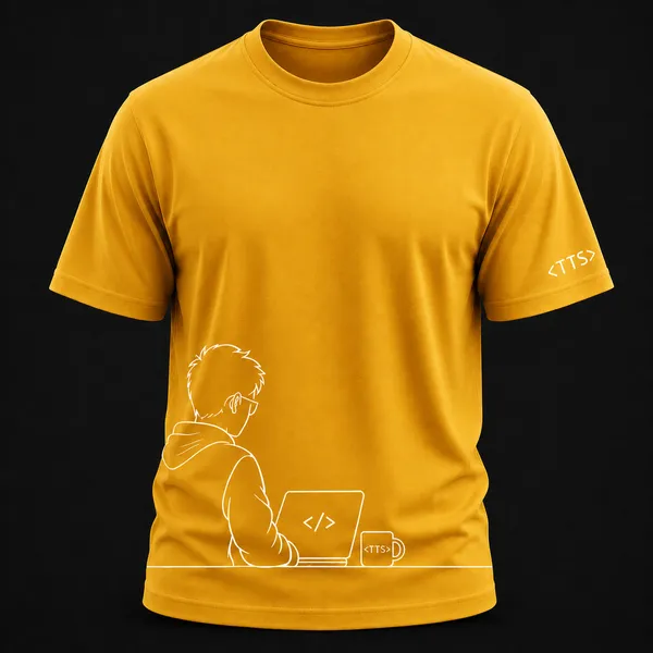 Yellow_Techie_Man_Crew_Neck_T_Shirt