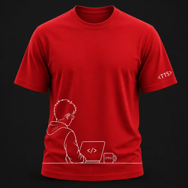 Red_Techie_Man_Crew_Neck_T_Shirt
