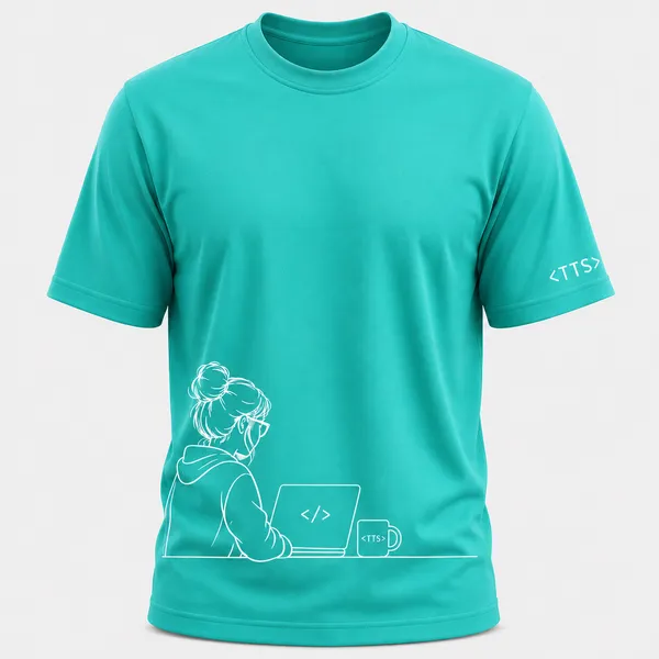 Aqua_Techie_Woman_Crew_Neck_T_Shirt