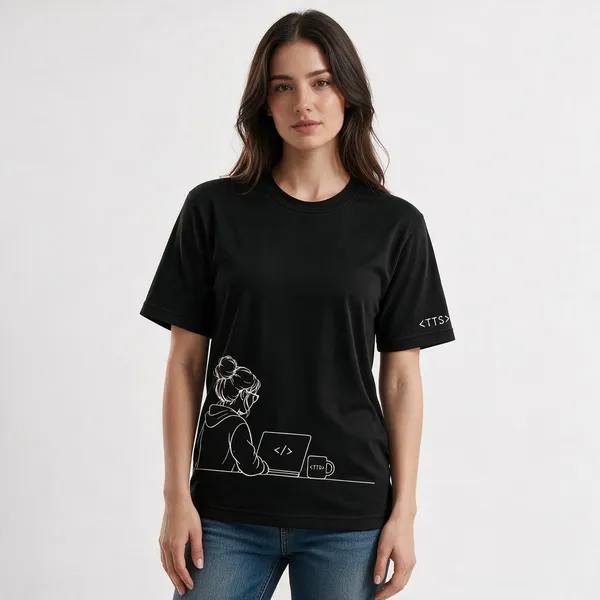 Black_Techie_Woman_Crew_Neck_T_Shirt