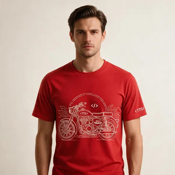 Red_Techies_Bullet_Crew_Neck_T_Shirt