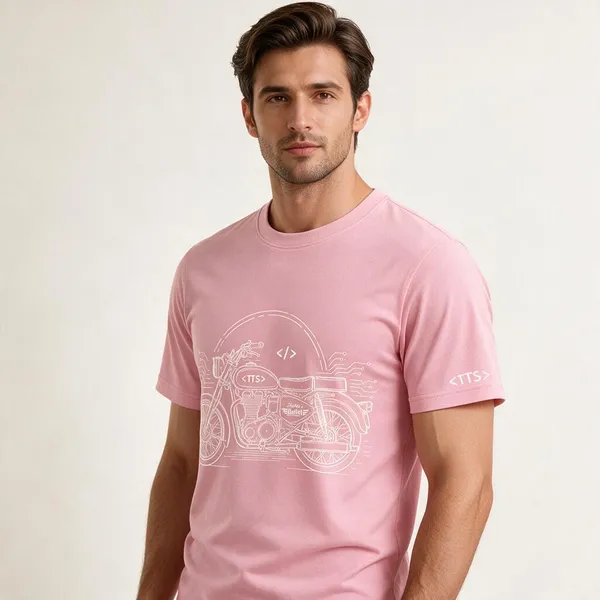 Pink_Techies_Bullet_Crew_Neck_T_Shirt