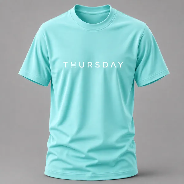 Aqua_Thursday_Typography_Crew_Neck_T_Shirt