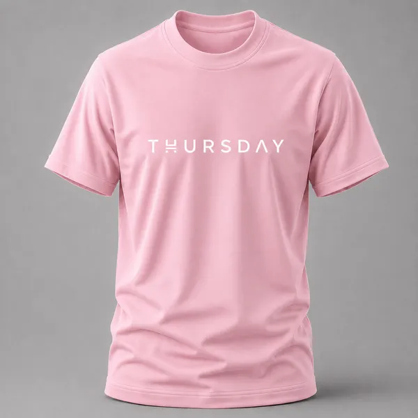 Pink_Thursday_Typography_Crew_Neck_T_Shirt
