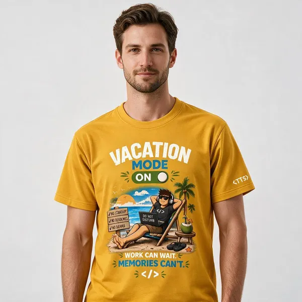 Yellow_Vacation_Mode_Crew_Neck_T_Shirt