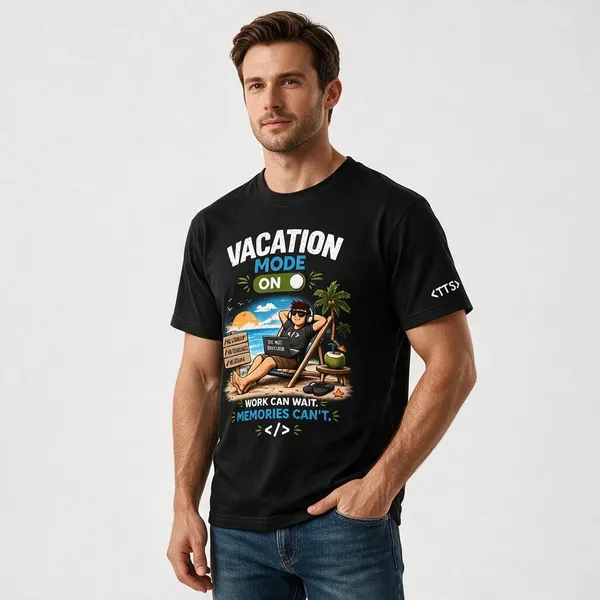 Black_Vacation_Mode_Crew_Neck_T_Shirt