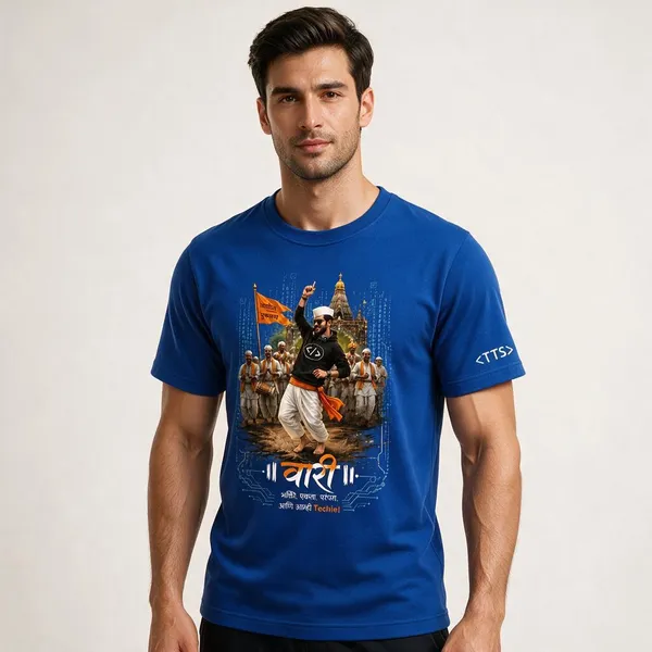 Royal_Blue_Varkari_Dancing_Crew_Neck_T_Shirt