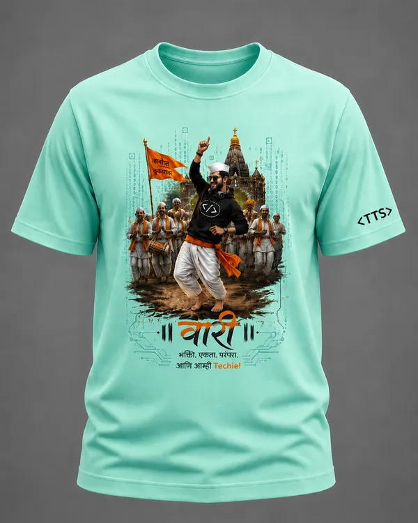 Aqua_Varkari_Dancing_Crew_Neck_T_Shirt